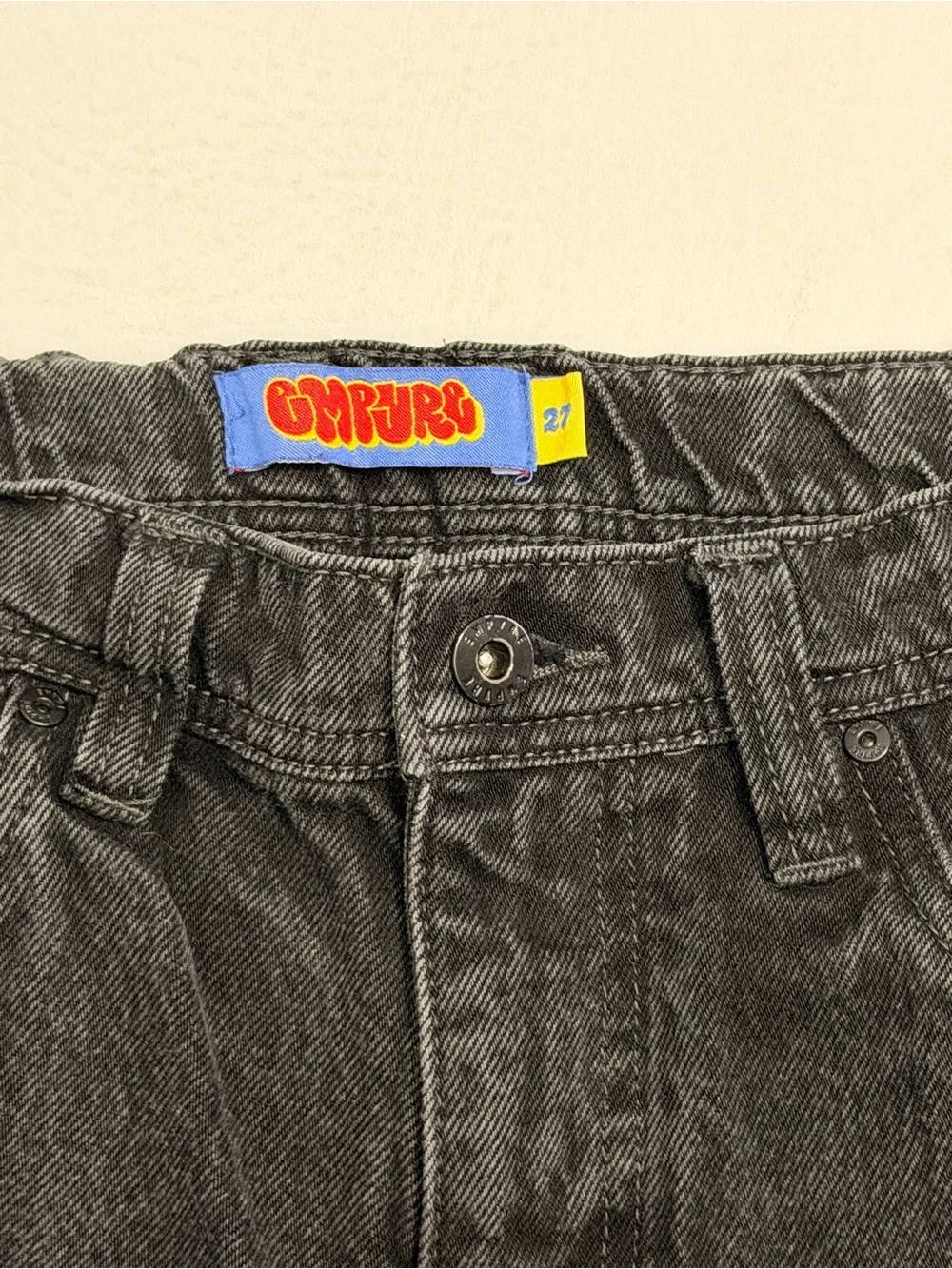 Empyre Black Washed Relaxed Jeans‎ Size 27